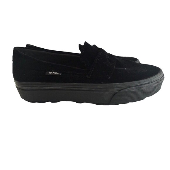 VANS Skate Style 53 Velvet Slip On Shoes Size Men's 5.5 /Women 7 Black Slip On - Picture 1 of 12